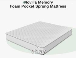 Novilla Memory Foam Pocket Sprung King Mattress 5FT 150x200cm 27cm