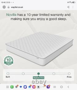 Novilla Memory Foam Pocket Sprung King Mattress 5FT 150x200cm 27cm