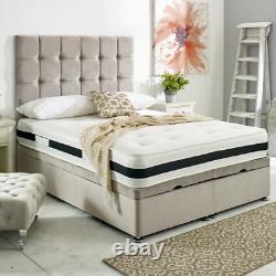 Orthopaedic Divan Bed With Memory Foam Mattress & 54 Headboard All Sizes&Colors