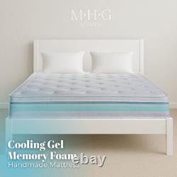 Orthopaedic Hybrid Mattress 10 Inch Gel Memory Foam & Pocket Sprung, All Sizes