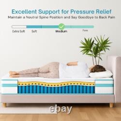 Orthopaedic Hybrid Mattress 10 Inch Gel Memory Foam & Pocket Sprung, All Sizes