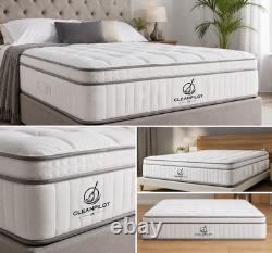 Orthopaedic Pillow Top Pocket Sprung Memory Foam Mattress Single Double King