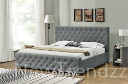 Ottoman Storage Gas Lift Up Bed Frame Single Double King Memory Pocket Mattress