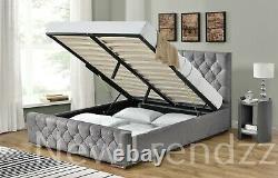 Ottoman Storage Gas Lift Up Bed Frame Single Double King Memory Pocket Mattress