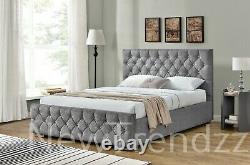 Ottoman Storage Gas Lift Up Bed Frame Single Double King Memory Pocket Mattress