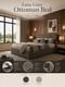 Ottoman Storage Gas Lift Up Double & King Size Fabric Bed Memory Foam Mattress
