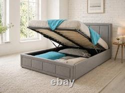 Ottoman Storage Gas Lift Up Double & King Size Fabric Luxur Memory Foam Mattress