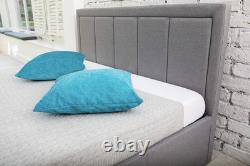 Ottoman Storage Gas Lift Up Double & King Size Fabric Luxur Memory Foam Mattress