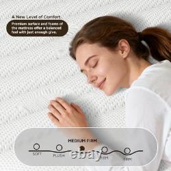 Pillow Top Double Mattress 25CM Hybrid Memory Foam & Pocket Spring for Comfort