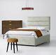 Plush Memory Foam Divan Bed Set With Mattress Headboard 3ft 4ft6 Double 5ft King