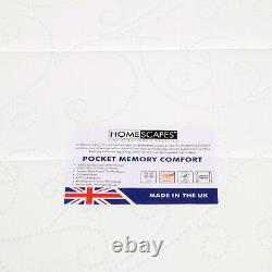 Pocket Comfort Healthguard Memory Foam Mattress 1200 Spring Count RRP£189.99