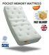 Pocket Memory Foam Mattress Hypo Allergenic All Sizes Standard Sizes Sareer