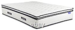 Pocket Spring 2000 Visco Memory Foam Pillow Top Sprung Mattress, 3ft, 4ft6,5ft, 6ft