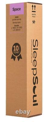 Pocket Spring 2000 Visco Memory Foam Pillow Top Sprung Mattress, 3ft, 4ft6,5ft, 6ft