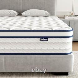 Pocket Spring Mattress 7-Zone Memory Foam Deep King Size Hybrid Mattress In Box