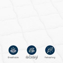 Pocket Spring Mattress 7-Zone Memory Foam Deep King Size Hybrid Mattress In Box