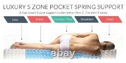 Pocket Sprung 25cm 3000 Memory Foam Mattress, 3ft 4ft 4ft6 Double 5ft King Size