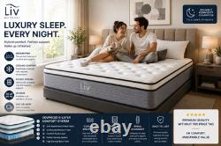Pocket Sprung Memory Foam Hybrid Mattress Medium Firm Cooling UK Sizes
