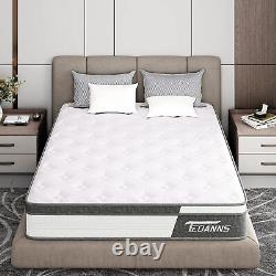 Pocket Sprung Memory Foam Mattress Luxury Orthopaedic Gel Mattress 10'' Double