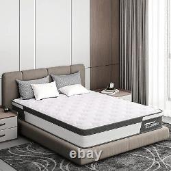 Pocket Sprung Memory Foam Mattress Luxury Orthopaedic Gel Mattress 10'' Double
