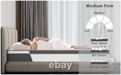 Pocket Sprung Memory Foam Mattress Luxury Orthopaedic Gel Mattress 10'' Double