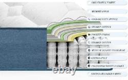 Pocket Sprung Memory Foam Mattress Medium Firm 9-Zone Orthopaedic 5FT King Size