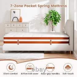 Pocket Sprung Orthopaedic Mattress 28cm Memory Foam Mattress Medium Firm