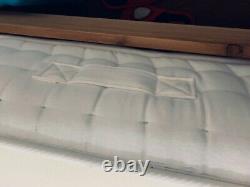 Pocket Sprung Pearl 3000 Orthopeadic Mattress Memory Foam Uk + Wood bed frame