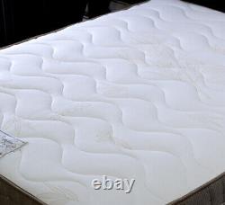 Pocket sprung mattress. Visco elastic memory foam, Reflex foam, Bamboo. Medium feel