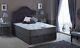 Pocket Sprung Visco Elastic Memory Foam Reflex Foam Grey Fabric Border Divan Set