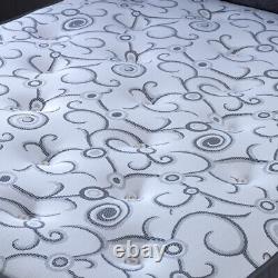 Pocket sprung visco elastic memory foam reflex foam Grey fabric border Divan set