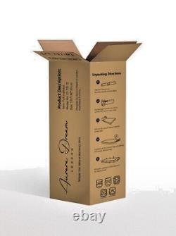 Premium Orthopaedic Luxury Mattress 4FT6 Memory Foam Pocket Sprung 12in mid-soft