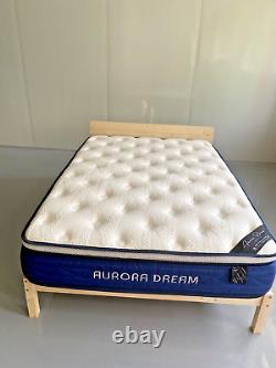 Premium Orthopaedic Luxury Mattress 4FT6 Memory Foam Pocket Sprung 12in mid-soft