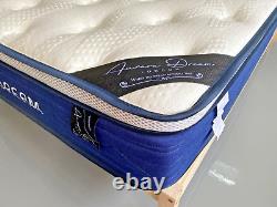 Premium Orthopaedic Luxury Mattress 4FT6 Memory Foam Pocket Sprung 12in mid-soft