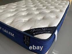 Premium Orthopaedic Luxury Mattress 4FT6 Memory Foam Pocket Sprung 9in mid-firm