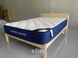 Premium Orthopaedic Luxury Mattress 4FT6 Memory Foam Pocket Sprung 9in mid-firm