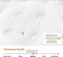 Quality Mattress Gel Memory Foam 7 Zone Orthopedic Pocket Sprungs Wave Hybrid