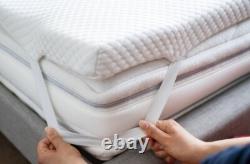 Quilted Pocket Sprung Memory Foam Mattress Topper 3 Depth 3ft 4ft6 5ft