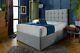 Reinforced Divan Bed Set With Mattress & Cubed Headboard 3ft 4ft6 Double 5ftking