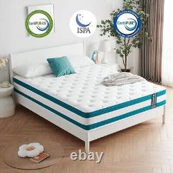 Resspry Double Memory Foam Firm Mattress Pocketed Springs Pressure Relieving