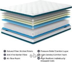 Resspry Double Memory Foam Firm Mattress Pocketed Springs Pressure Relieving