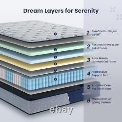 Resspry Single Mattress 3ft 12 Inch Pocket Sprung Memory Foam Hybrid 30cm