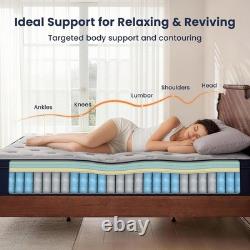 Resspry Single Mattress 3ft 12 Inch Pocket Sprung Memory Foam Hybrid 30cm