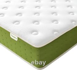 Resspry Small Double Mattresses, 26cm Hybrid Pocket Sprung Memory Foam & Back