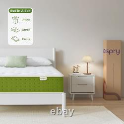 Resspry Small Double Mattresses, 26cm Hybrid Pocket Sprung Memory Foam & Back