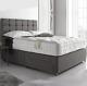 Suede Memory Foam Divan Bed Set With Mattress Headboard 3ft 4ft6 Double 5ft King