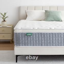 SZSL King Mattress, 5FT 9-Zone Memory Foam Pocket Sprung Hybrid Mattress, Medium