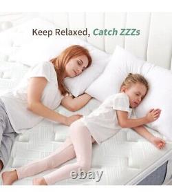 SZSL Single Mattress 3FT, 10.2 Inch Memory Foam Pocket Sprung Hybrid Half Price