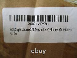 SZSL Single Mattress 3FT, 10.2 Inch Memory Foam Pocket Sprung Hybrid Half Price