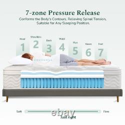 SZsuilong Single Mattress 3FT Memory Foam Pocket Sprungs Hybird Mattress with